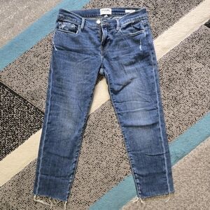 FRAME le Garcon Cropped Jeans In Scorpion, 26, EUC